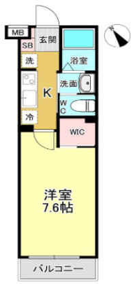 三鷹市井の頭４丁目の賃貸マンションの間取り
