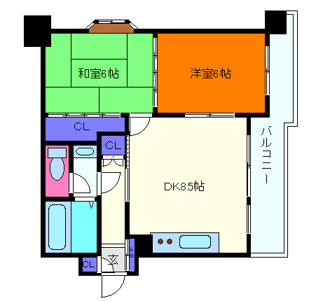 ダンディライオン住吉川の間取り