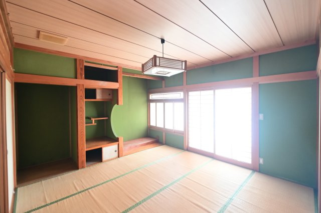 【和室】 | 平川市高木原田・6LDK中古住宅・シッター車庫付き | 一階和室8帖