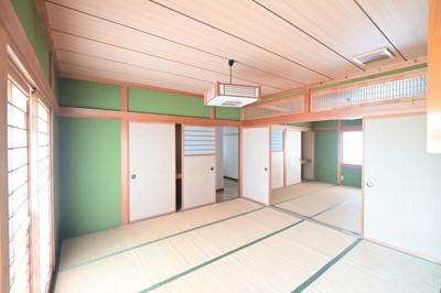 【和室】 | 平川市高木原田・6LDK中古住宅・シッター車庫付き | 一階和室8帖