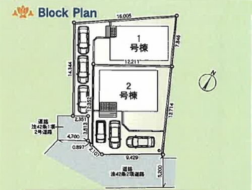 【仲介手数料０円】平塚市南金目第20　新築一戸建て　全２棟の区画図|平塚市南金目第20　新築一戸建て　全２棟