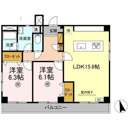 【間取り】 | グレイスフルコート２１