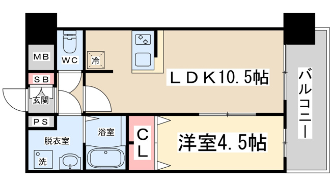 【間取り】 | エスライズ新大阪フロント