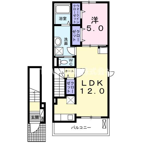 舞鶴市字上安のアパート