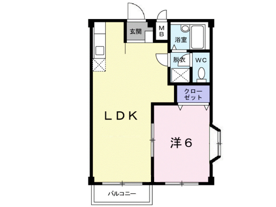 エルディム東郷の間取り|間取図
