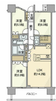 【間取り】 | クレアホームズ船橋  | 間取りです。