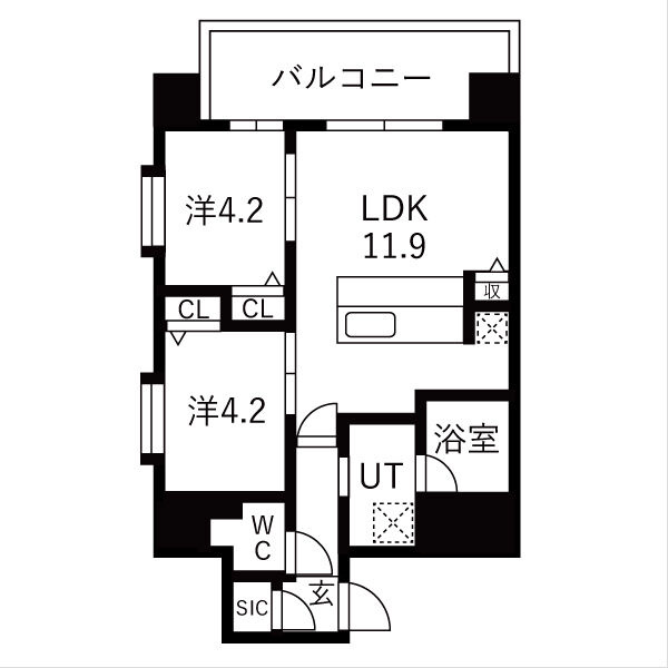 スプランディッド玉造の間取り