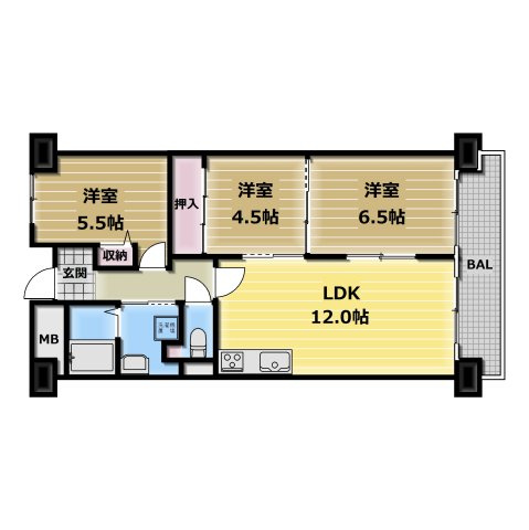 【間取り】 | アンドユーイワキ・東大阪