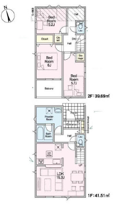 秦野市千村第13　新築戸建　全3棟3号棟