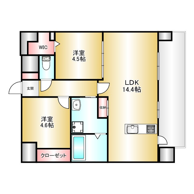 LIBTH筑紫駅前の間取り|別号数タイプ