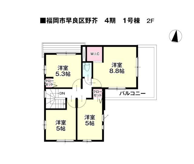 福岡市早良区野芥８丁目の新築一戸建の間取り| 