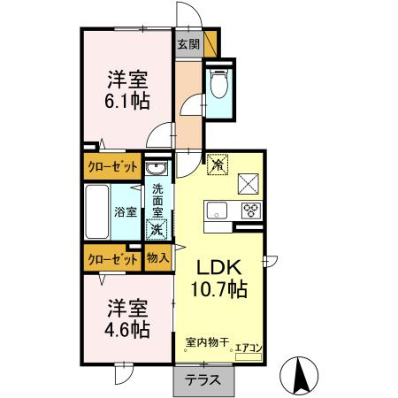 【間取り】 | イースト・ヴィラ Ⅱ