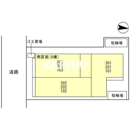 Clashist中宮Southの区画図