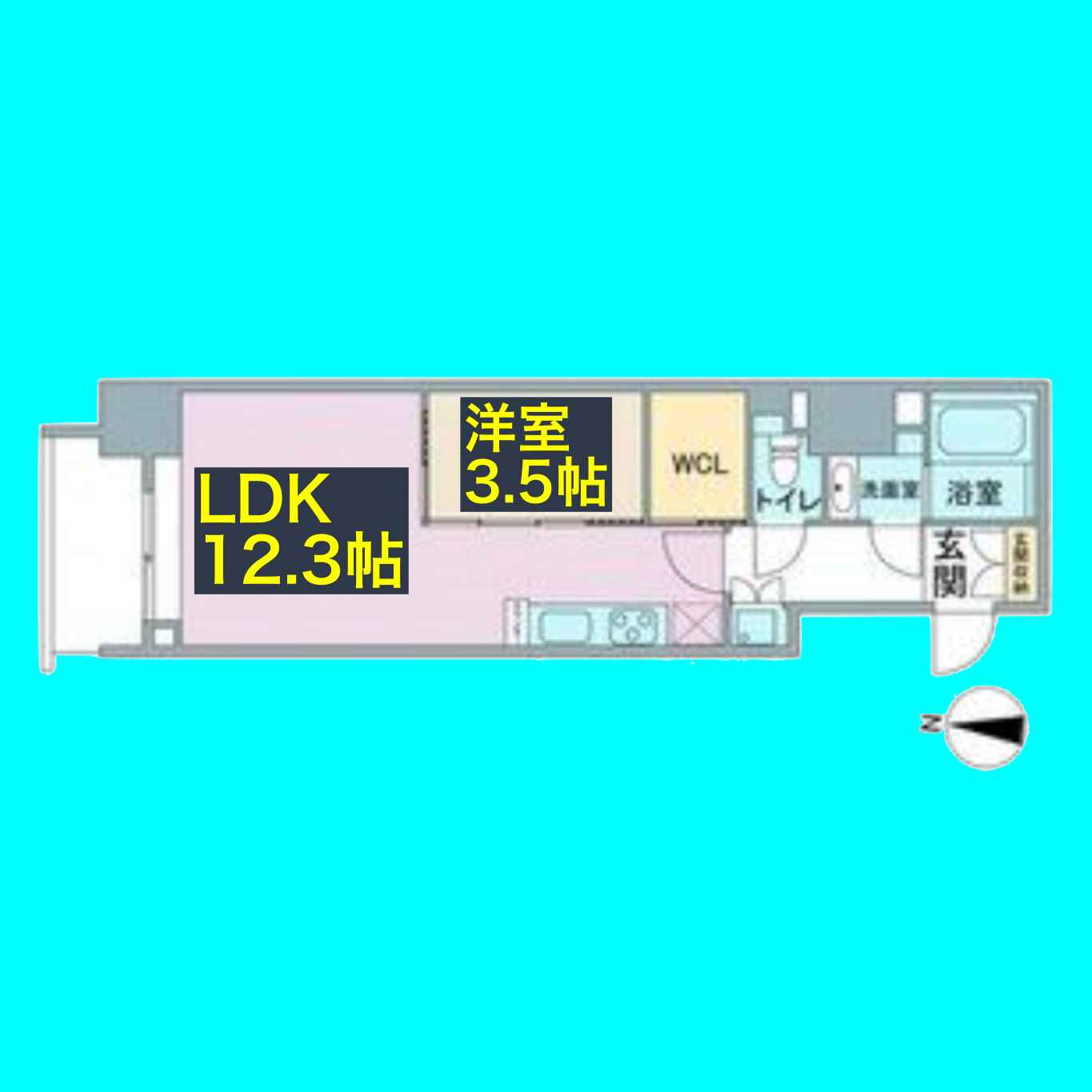 スリーアイランドタワー久屋大通の間取り