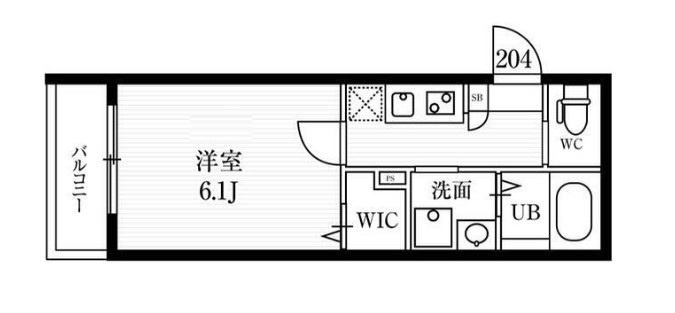 柏市柏６丁目のアパート