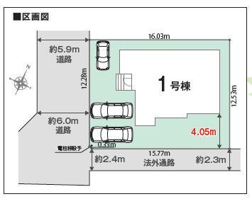 糟屋郡宇美町四王寺坂２丁目の新築一戸建の区画図| 
