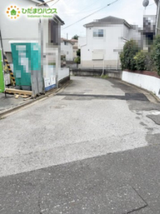 流山市東深井第4　新築戸建　1号棟の前面道路含む現地写真|接道：北西側5ｍ公道・北側6ｍ公道