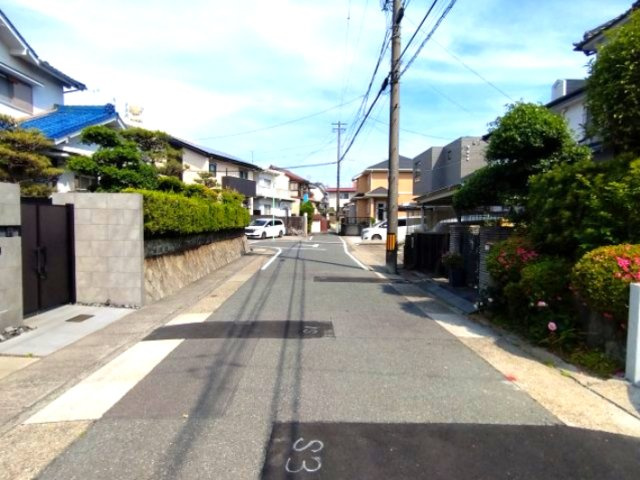 緑区曽根4期　売地　1号地の前面道路含む現地写真|現地写真　2026年5月14日撮影(上物あり)