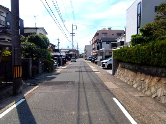 緑区曽根4期　売地　1号地の前面道路含む現地写真|現地写真　2026年5月14日撮影(上物あり)