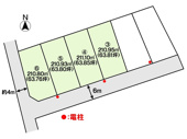 土地　玉島勇崎　全6区画の画像