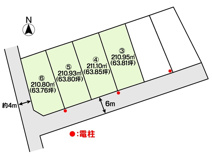 土地　玉島勇崎　全6区画の画像