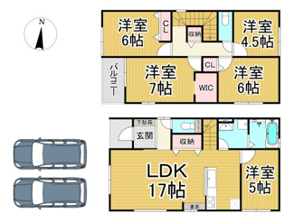 【間取り】 | 川西市大和西4丁目2の4　新築一戸建て