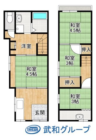 旭区中宮３丁目　中古テラスハウスの画像