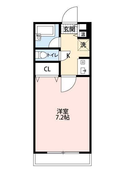 【間取り】 | ジュネス福田（ぼくでん）B棟
