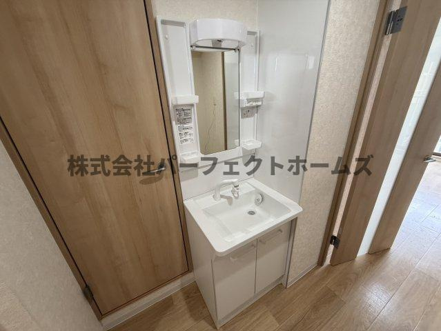 星ヶ丘ハイツＢの独立洗面台|独立洗面台あり、毎朝おしゃれに忙しい女性の方におすすめです
