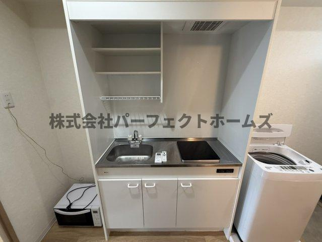 星ヶ丘ハイツＢのキッチン|コンパクトなキッチンで掃除もラクラク