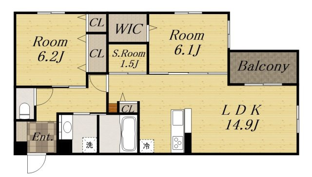 Nigawa Residenceの間取り
