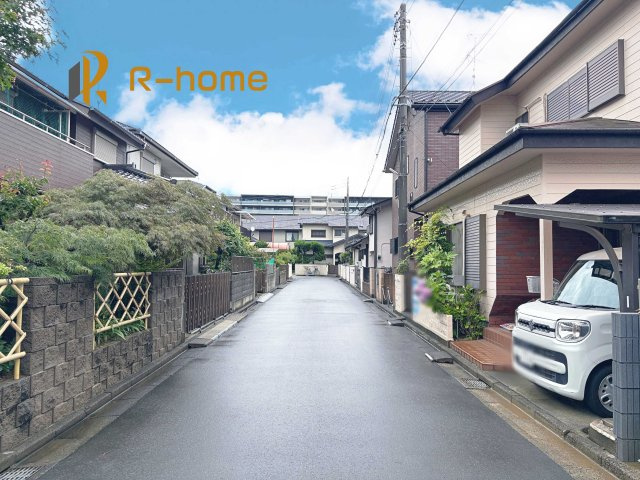 流山市西平井　新築戸建て　A号棟の前面道路含む現地写真|周辺環境も併せて案内致します♪
閑静な住宅地で笑顔あふれる新生活！
ぜひ現地へお越しください♪