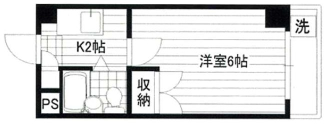 ツインハイツB棟の間取り