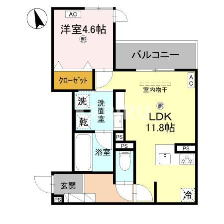 メゾンルル赤川の間取り