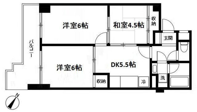 【間取り】 | 第５山庄ビル