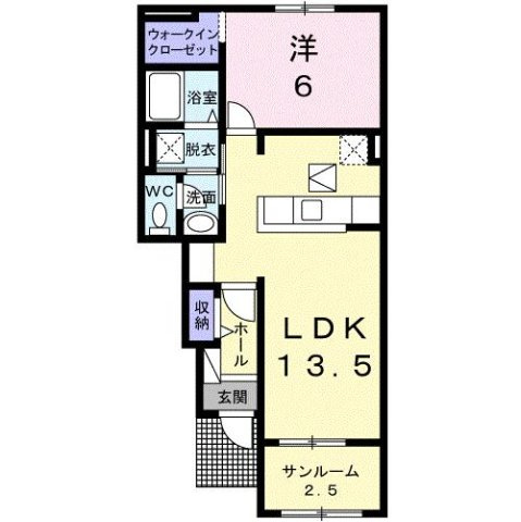 アンジュ・Ｙの間取り