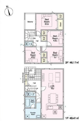秦野市千村第13　新築戸建　全3棟2号棟