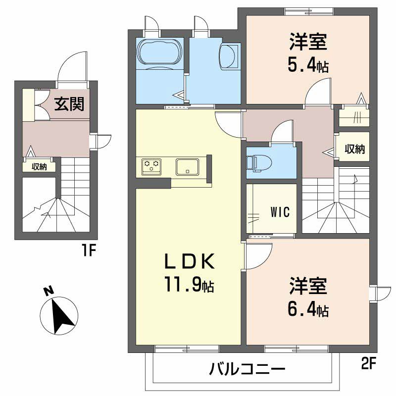 シャーメゾン際波 C棟の間取り