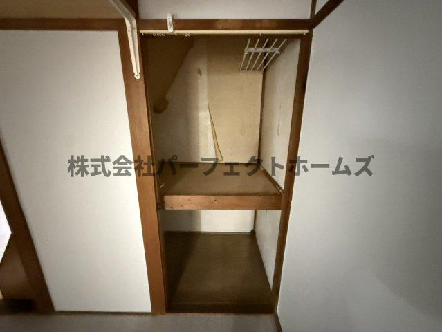黒原新町テラスハウスの収納|大きなスペースがあり、収納には困りません