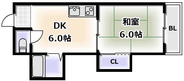 グランドハイツカワハラの間取り