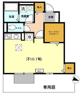 姫路市大津区恵美酒町２丁目のハイツの間取り