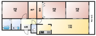 【間取り】 | パストラルハイム豊中