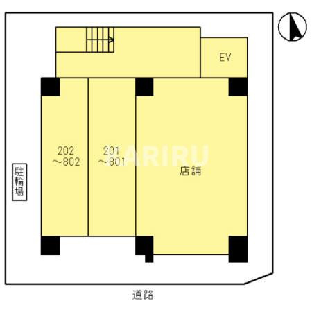 メゾンキコー今里の区画図