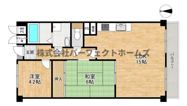 枚方ハイツ7号棟の間取り
