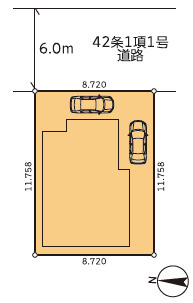 越谷市大字袋山 中古戸建の区画図