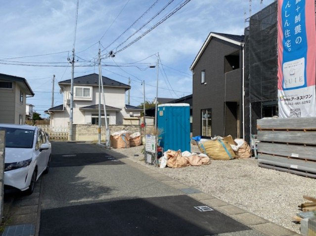 【新築戸建て】秋田市将軍野東第4　2号棟の前面道路含む現地写真|2026年10月4日撮影