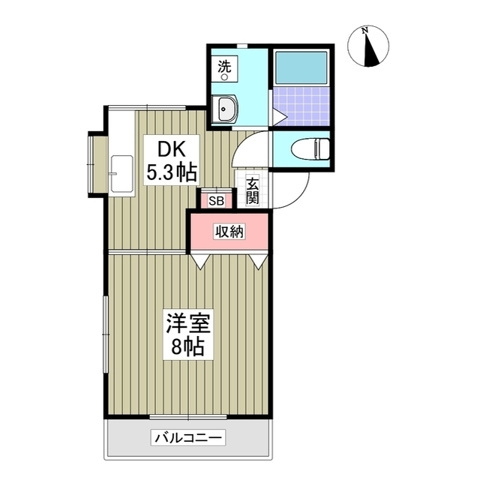 キセハイツの間取り