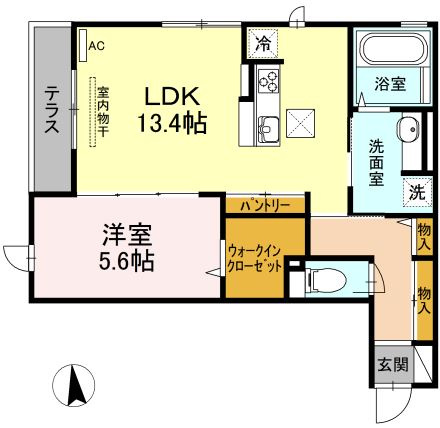 ラムリテンの間取り|インターネット無料！ＡＬＳＯＫホームセキュリティ搭載！