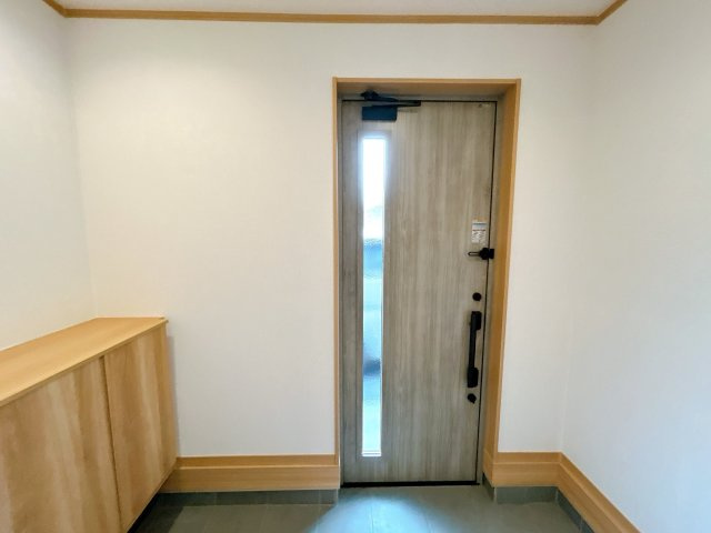 中古戸建　郡山市安積北井2丁目　安積第一小・安積中の玄関|【リフォーム中】