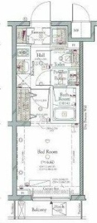 【間取り】 | コンシェリア品川南ＴＨＥ　ＧＲＡＮＤ　ＲＥＳＩＤＥＮＣＥ | 間取りです。